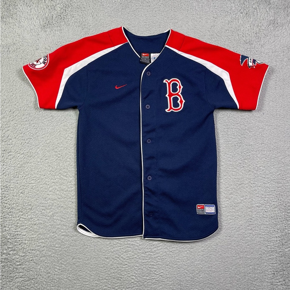 Kids vintage y2k Nike‎ Boston Red Sox Jersey - Picture 2 of 4